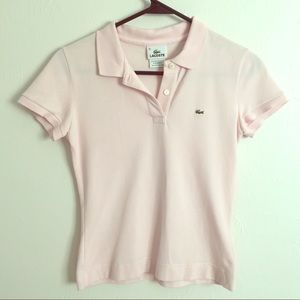 LACOSTE Light Pink Polo Sz 38